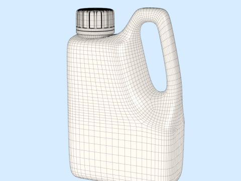 Detergent Bottle Mockup 3D Model
