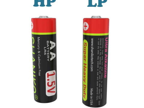 AA Battery 3D Model