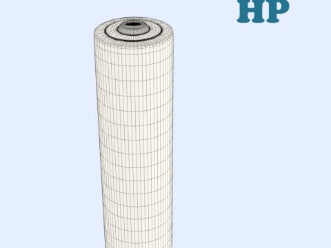 AA Battery Modello 3D