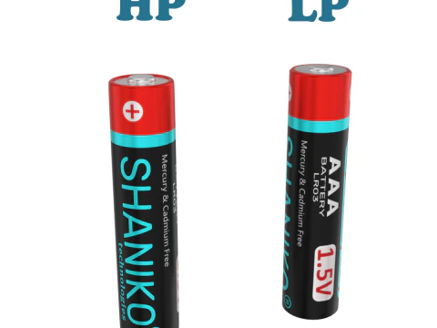 Bateria AAA Modelo 3D