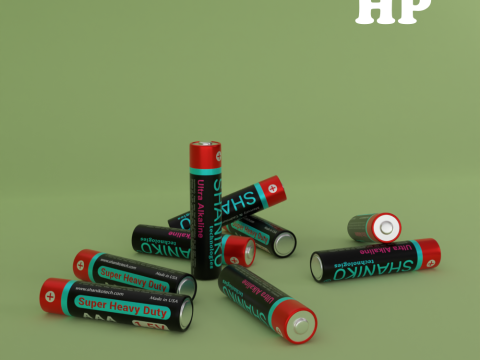 AAA Battery 3D मॉडल