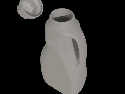 Detergent Bottle Mockup 3D Model