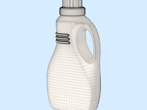 Detergent Bottle Mockup Modelo 3D