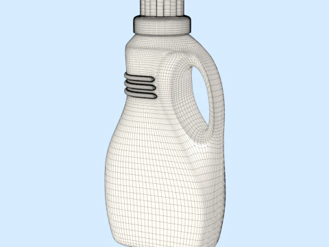 Detergent Bottle Mockup 3D Model