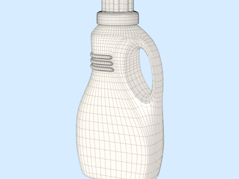 Detergent Bottle Mockup Modelo 3D