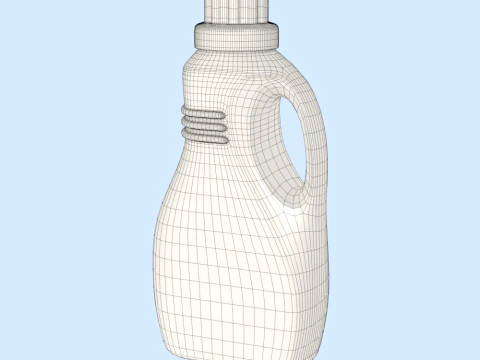 Detergent Bottle Mockup 3D Model