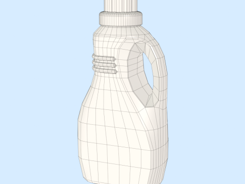 Detergent Bottle Mockup Modelo 3D