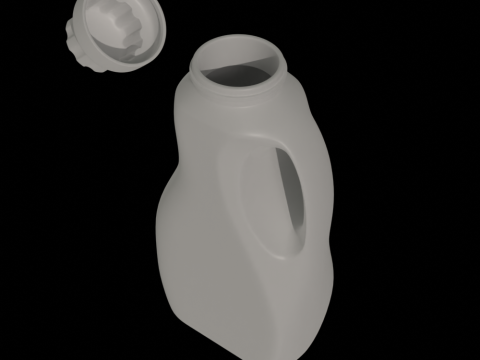 Detergent Bottle Mockup 3D Model