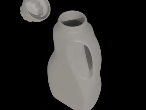 Detergent Bottle Mockup 3D Model