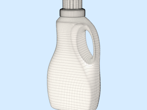 Detergent Bottle Mockup 3D Model