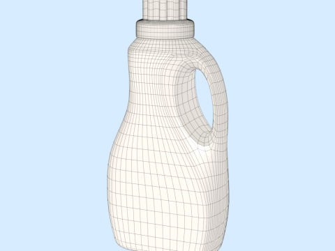Detergent Bottle Mockup 3D Model
