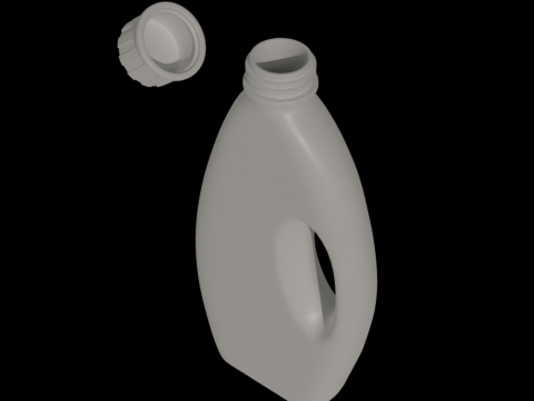Detergent Bottle Mockup 3D Model