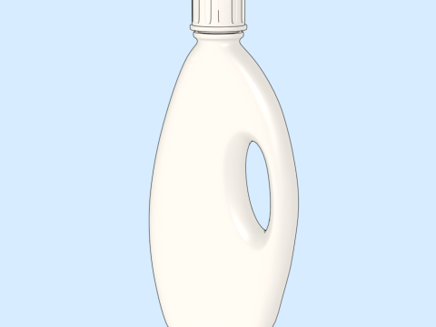 Detergent Bottle Mockup 3D Model