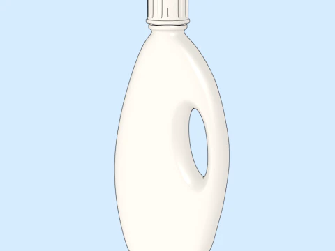 Detergent Bottle Mockup 3D Model