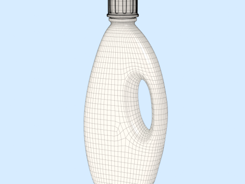 Detergent Bottle Mockup 3D Model