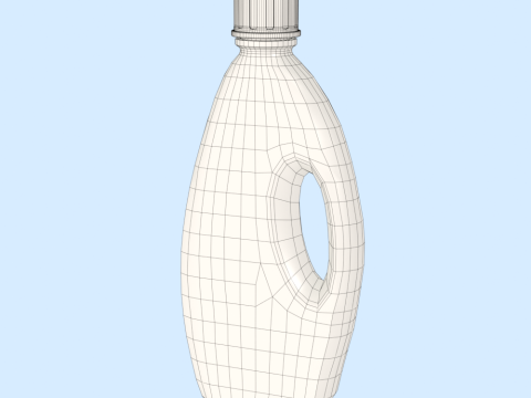 Detergent Bottle Mockup 3D Model