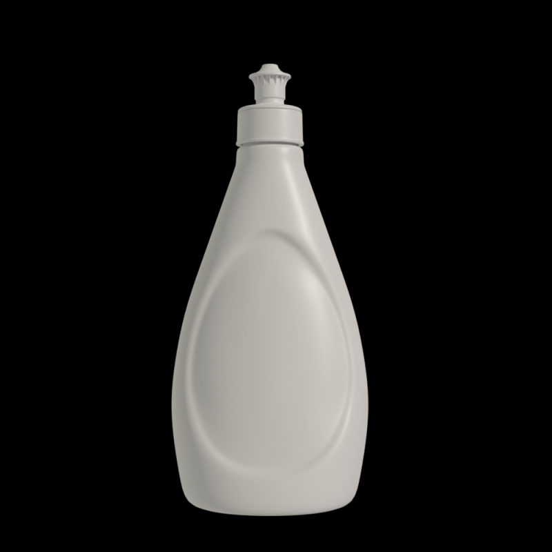 Detergent Bottle Mockup 3D Model .c4d .max .obj .3ds .fbx .stl .blend