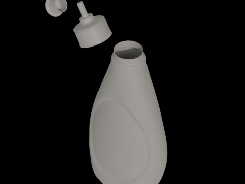 Detergent Bottle Mockup 3D Model