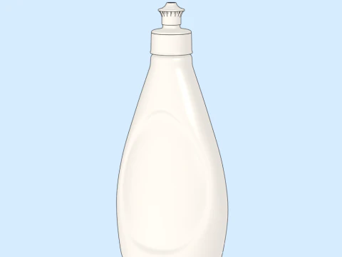 Detergent Bottle Mockup 3D Model