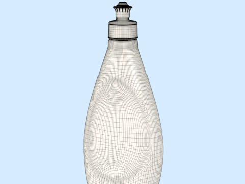 Detergent Bottle Mockup 3D Model