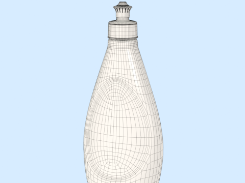Detergent Bottle Mockup 3D Model