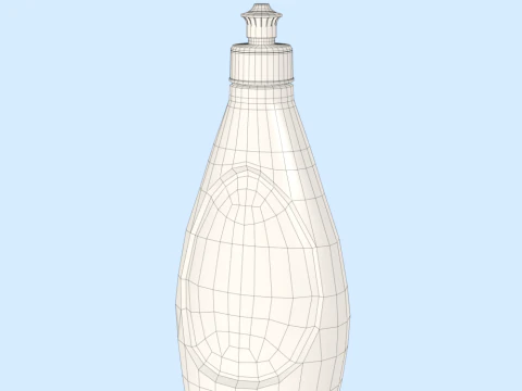 Detergent Bottle Mockup 3D Model