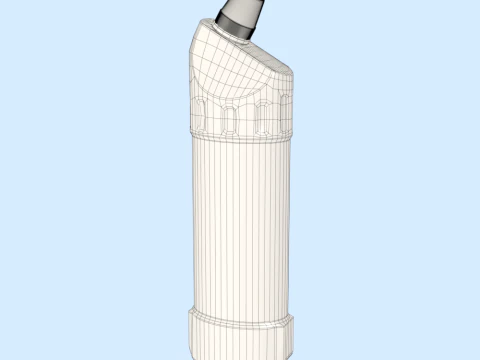 Detergent Bottle Mockup 3D Model