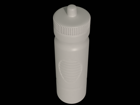 Water Bottle Mockup Modèle 3D