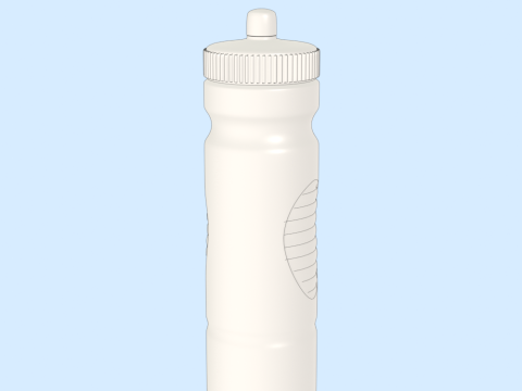 Water Bottle Mockup Modèle 3D