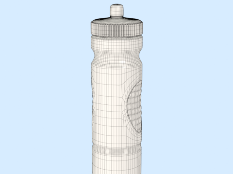 Water Bottle Mockup Modèle 3D