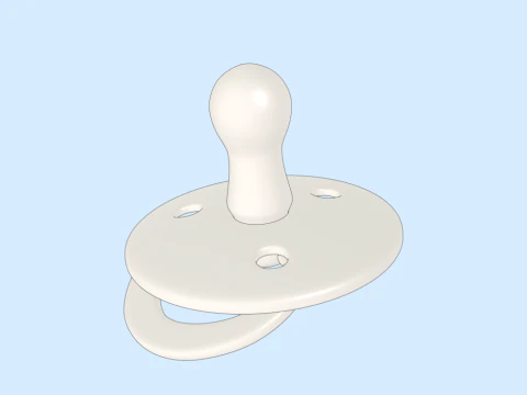 Chupete de beb&eacute; Modelo 3D