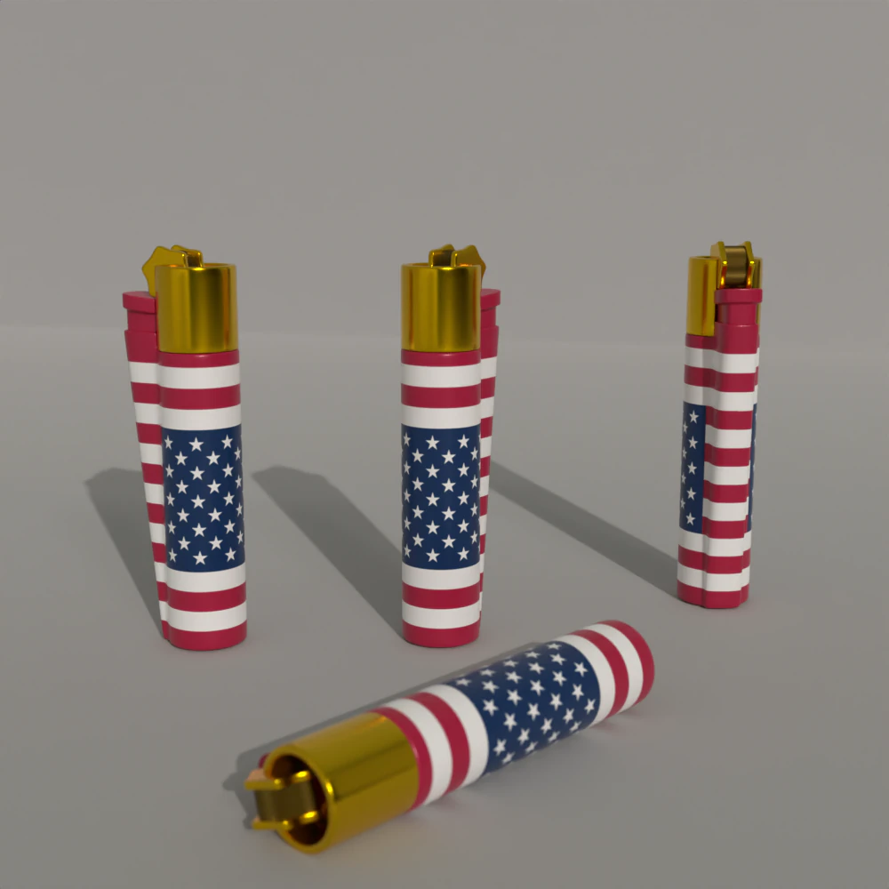 Lighter 3D Model .c4d .max .obj .3ds .fbx .stl .blend 