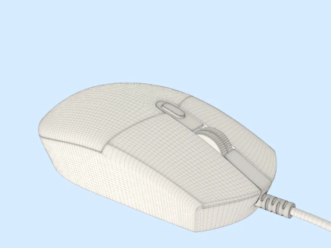 rat&oacute;n de la computadora Modelo 3D