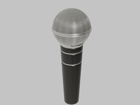 Microphone Modello 3D