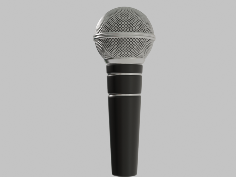 Microphone Modello 3D