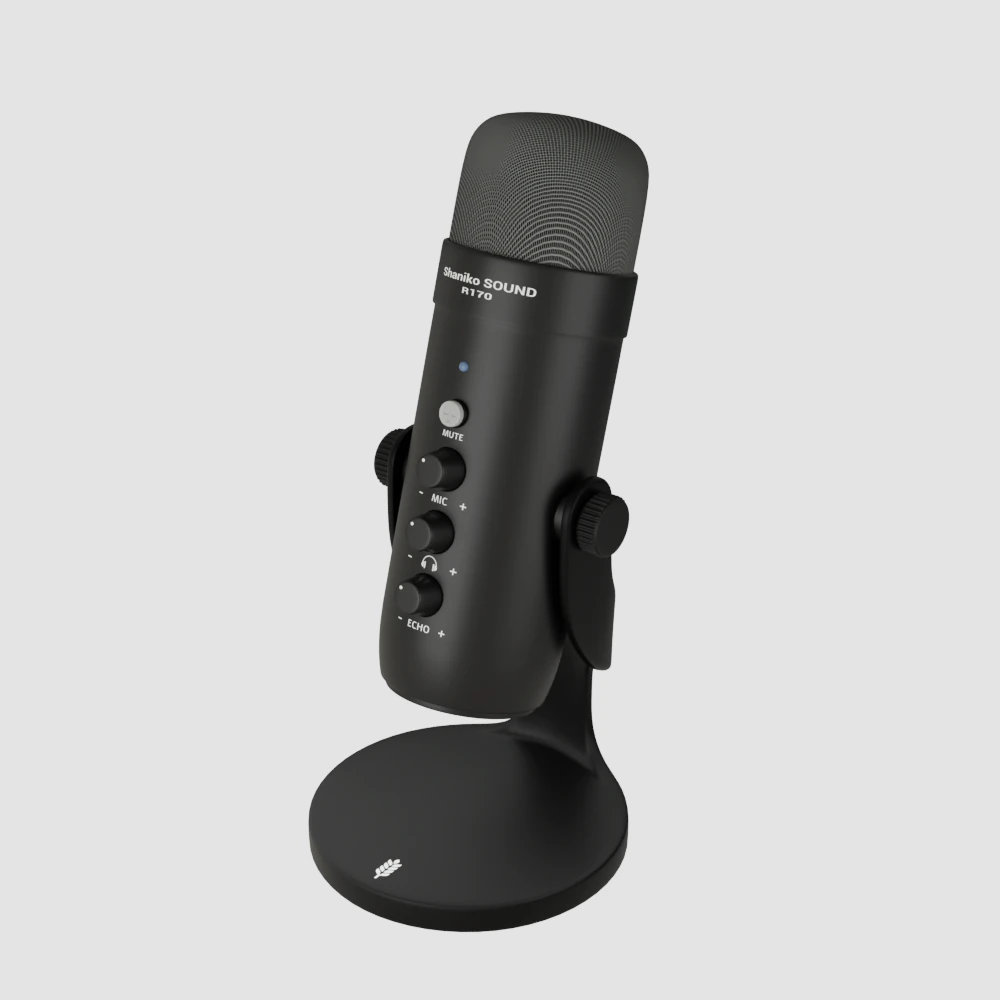Microphone 3D Model .c4d .max .obj .3ds .fbx .stl .blend 