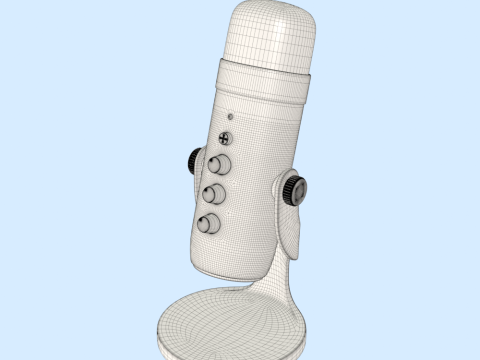 Microphone 3D 모델