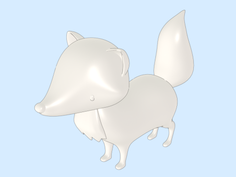Fox Model 3D