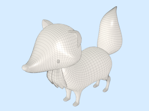 Fox Model 3D