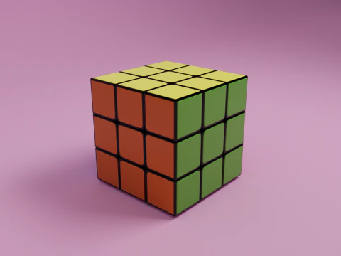 Rubiks Cube 3D Model