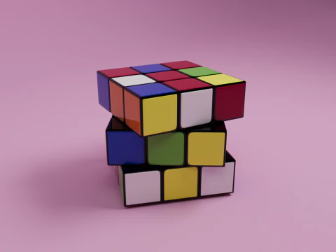 Rubiks Cube 3D Model