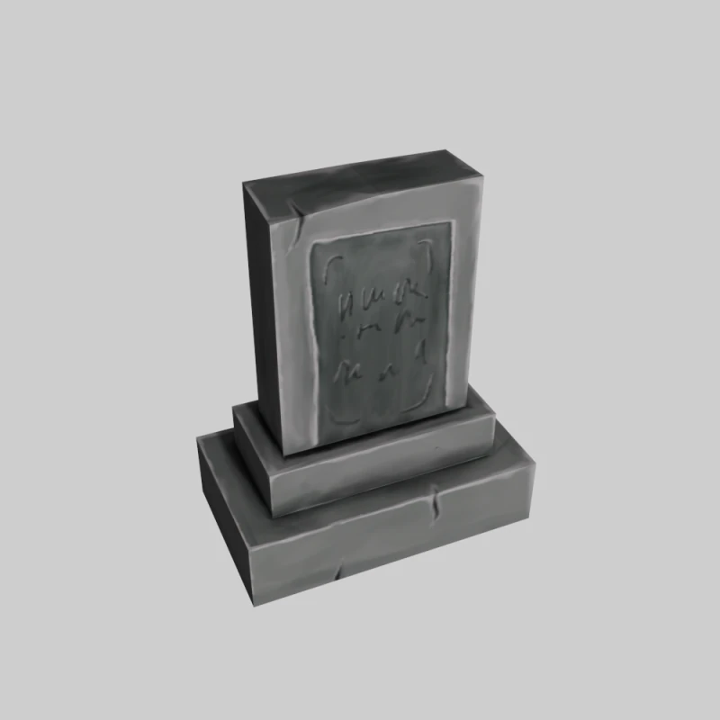 हाथ से चित्रित समाधि स्थल 3D मॉडल .c4d .max .obj .3ds .fbx .stl .blend