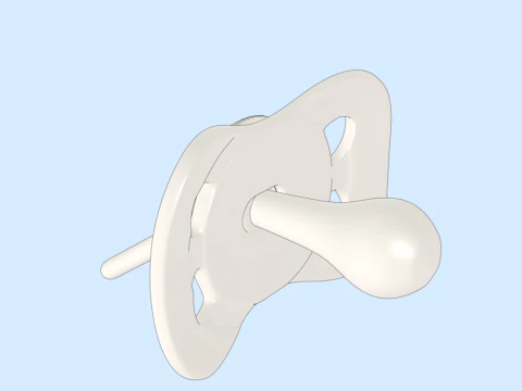 Baby Pacifier 3D Model