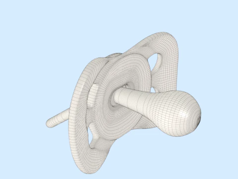 Baby Pacifier 3D Model