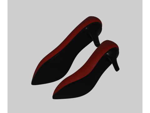 Heel Shoes 3D Модель