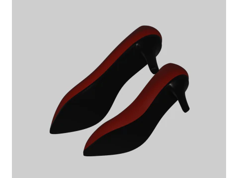 Heel Shoes 3D Model