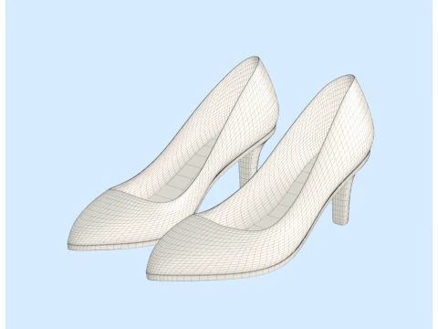 Heel Shoes 3D Model