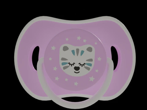 Baby Pacifier 3D Model
