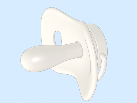 Baby Pacifier 3D Model