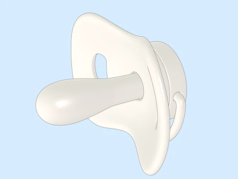 Baby Pacifier 3D Model
